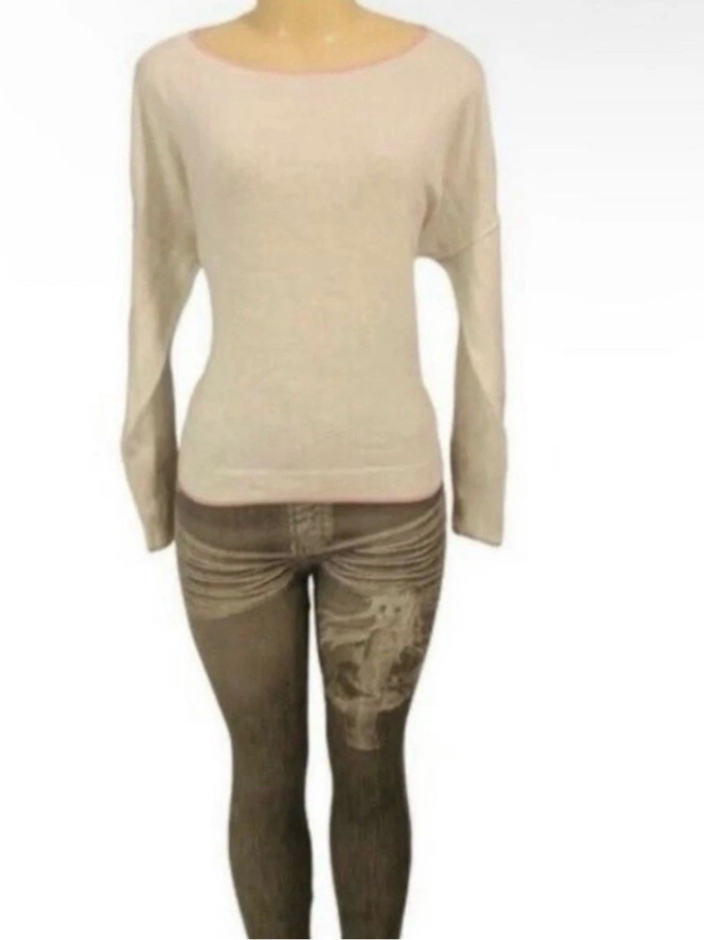 Victoria Secret Sz S Women Sweater Tan Lightweight